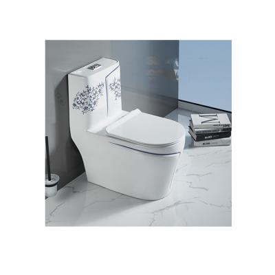 China China Cheap Luxury One Piece Washdown Double-Flow Siphonic Rimless Ceramic Toilet for sale