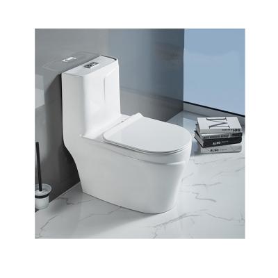 China Double-flow China Supply Ceramic Sanitary Washdown One Piece Rimless Toilet for sale