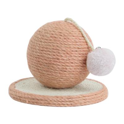 China Cat Claw Plate Sisal Claw Viable Column Round Ball Claw Grinder Wear-Resistant Knitting Cat Products Pet Toys for sale