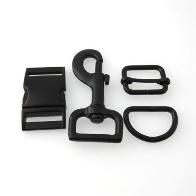 China Adjustable Side 1 Inch Black Viable Pet Accessories Quick Release For Dog Collar for sale