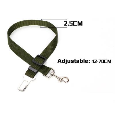 China Viable Manufacturer Wholesale Adjustable Multi-colors Nylon Dog Seat Belt for sale