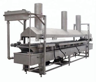 China food & Continuous Belt Beverage Factory Stainless Steel Coated Peanuts Frying Line For Food Factory for sale