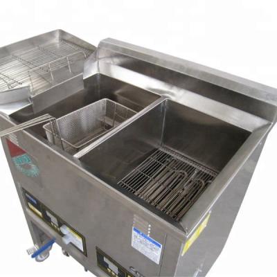 China Chinese Fryer Factory Manufacture With Double Frying Areas For Chicken And Other Snacks 750*600*980mm for sale