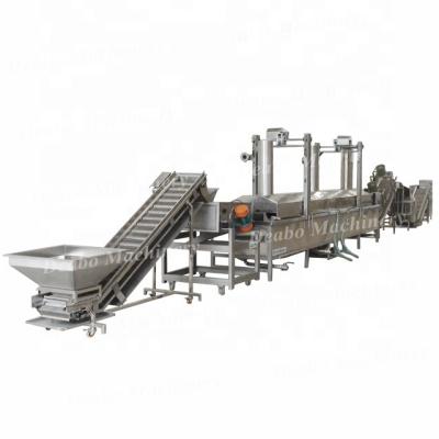 China food & Continuous Belt Beverage Factory Stainless Steel Coated Peanuts Frying Line For Food Factory for sale