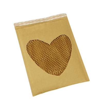 China Amecopak Logo Envelope Honeycomb Paper Pad Recyclable Biodegradable Custom Envelope Honeycomb Envelope Bag for sale