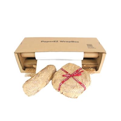 China Recycled Materials Eco-friendly Degradable Honeycomb Packaging Kraft Paper Wrapping Paper With Box Kraft Paper for sale