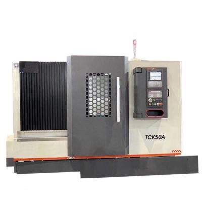 China Heavy Duty Multifunction Machinery Repair Shops TCK50A CNC Turning Center Machine for sale