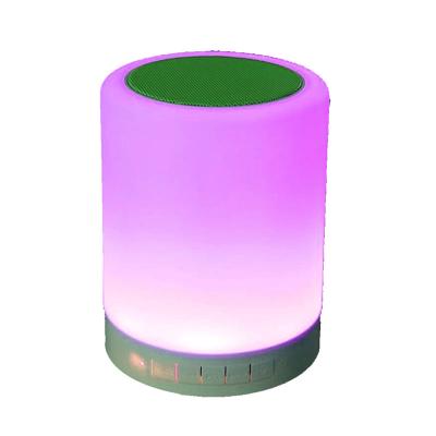 China No RGB Atmosphere LED Night Light Bluetooth Wireless Speaker With Music for sale