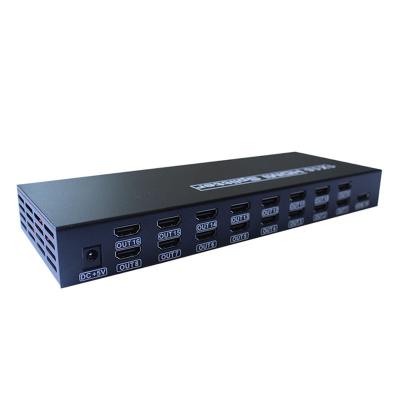 China Shopping Mall 4K 1X16 HDMI Splitter HDCP1.4 HDMI 1 in 16 for 16 TV Plug and Play for sale