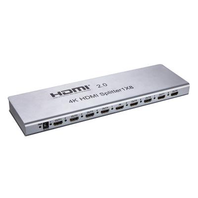 China 4k HDMI Video Splitter 1x8 V2.0 Distributor HDCP2.2 HDMI 1 Input 8 Output Support EDID BC108K for sale