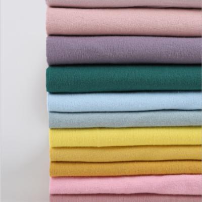 China Factory Cheapest Price 40*42 150GSM 100% Cotton Solid Shrink-Resistant Dyed Flannel Fabric for sale