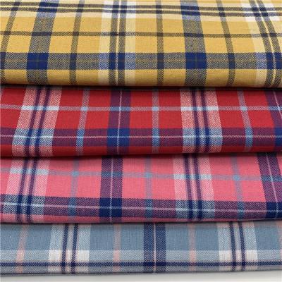 China High Quality Polyester Cotton Fabric TC CVC Yarn Dye Plaid Moisture-absorbent Woven Fabric for Linen for Shirts/Blanket/Home Textile for sale