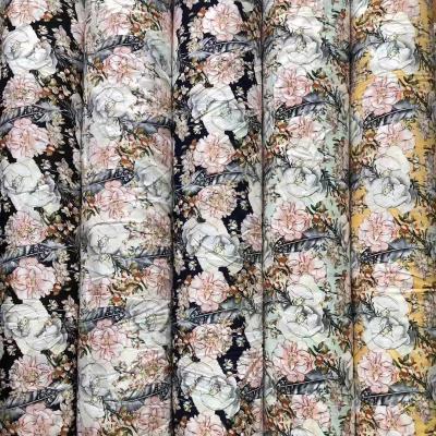 China High Quality Cheap Price Tear-resistant 100D Polyester Four Ways Stretch Printing Stock Fabric For Garment for sale