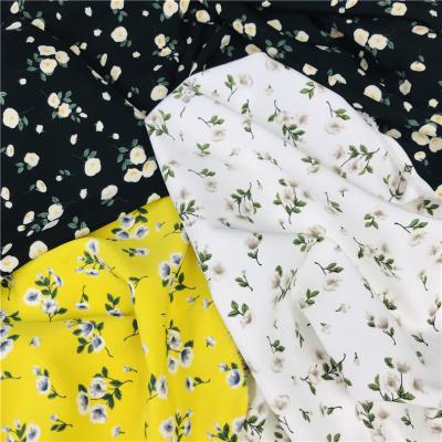 China 100%Polyester Floral Chiffon Fabric 100%Polyester Stretch Chiffon Floral Four Way Fabric For Women Dress Skirts for sale