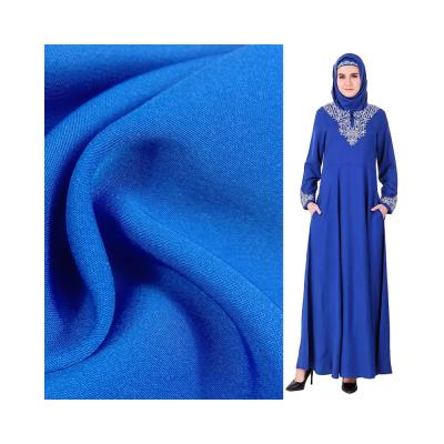 China High Quality Tear-resistant Polyester Fabric Nida For Muslim Islamic Clothing Arab Thobe Robe Arabe Abaya for sale