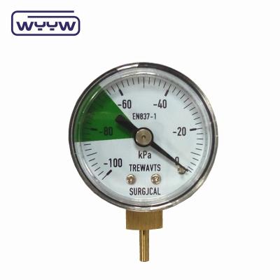 Chine -100-0kpa 40 mm gauge de pression de gaz sous vide OEM ODM personnalisé à vendre