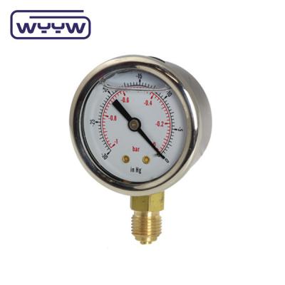 China Bottom Mount Negative Pressure Meter 2.5