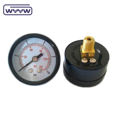 China Axial 50mm Economy Pressure Gauge / Atmospheric Pressure Gauge Manometer for sale