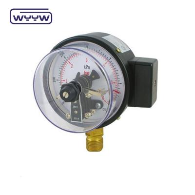 China Black Steel Electronic Pressure Gauge Bottom Mount 1 Year Warranty for sale