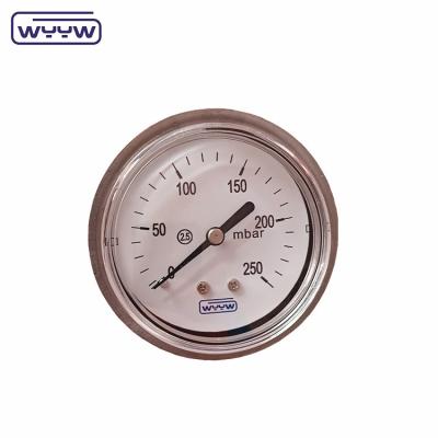 Κίνα 63mm Mmh2o Άξιο Mbar Bellows Manometer μετρητή πίεσης με θήκη SS304 προς πώληση