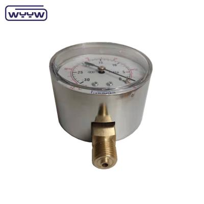 China Black Steel Lpg Low Capsule Pressure Gauge 2.5