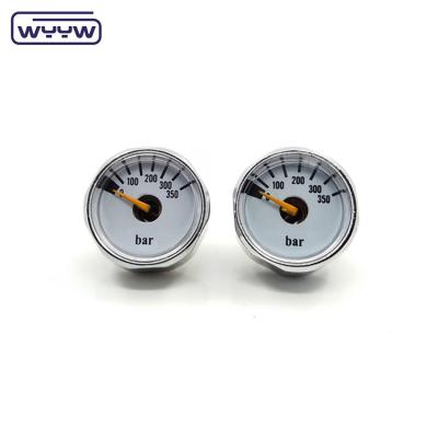 China OEM paintball pcp manometer 1inch 23mm 25mm small mini pressure gauge for sale