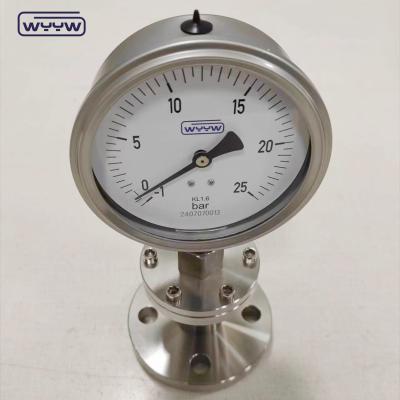 China Diaphragm Seal Pressure Gauge 10 Bar Ss316 Glycerine Filled For Chemical Oil And Gas for sale