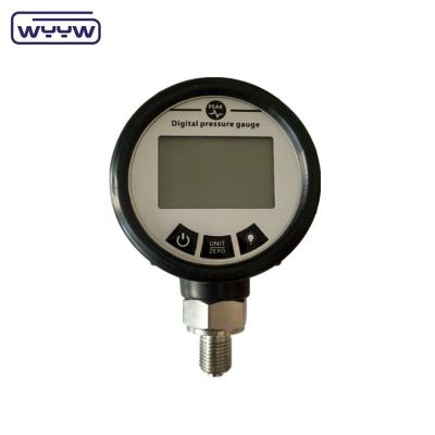 China 12 Months Digital Pressure Gauge with 5-digit Display Analog Beam Indicator 304SS Element Material for sale