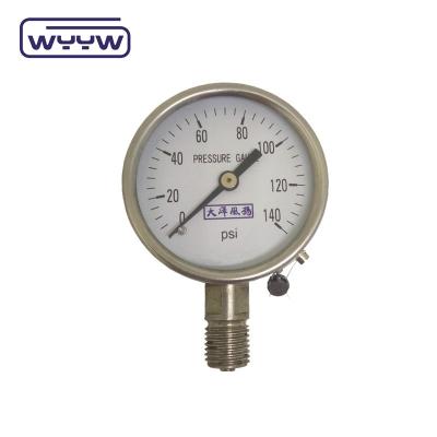 China 60mm Stainless Steel Pressure Gauge No Liquid Filled Scale Range 0 .. 1000 Bar Diameter 100mm for sale