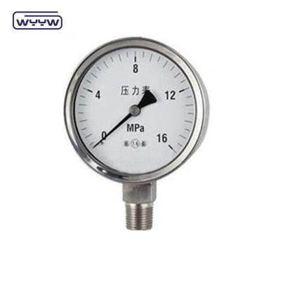 China No Liquid Filled Design 316l Stainless Steel Pressure Gauge for sale