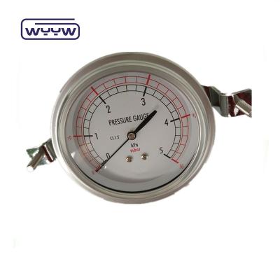 China Stainless Steel Mbar Pressure Gauge 2.5% Accuracy For Industrial Applications for sale