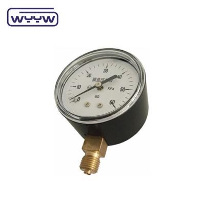 China Precisión Medidor de presión de cápsula Dial de aluminio Acero negro o caja de acero inoxidable 2,5% Precisión de presión en venta