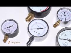 Stainless Steel Low Pressure Manometer Mbar Bellows 63mm 0-6 Kpa Pressure Gauge