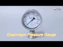 1/2 npt bsp low pressure diaphragm pressure gauge stainless steel