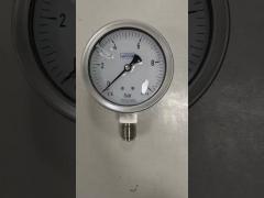 EN837-1 bayonet bezel oil 63mm pressure gauge