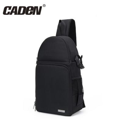 China CADeN D15 professional waterproof dslr slr black camera cross - body sling trunk bag with cheap price 27*19*43.5cm good quality for sale