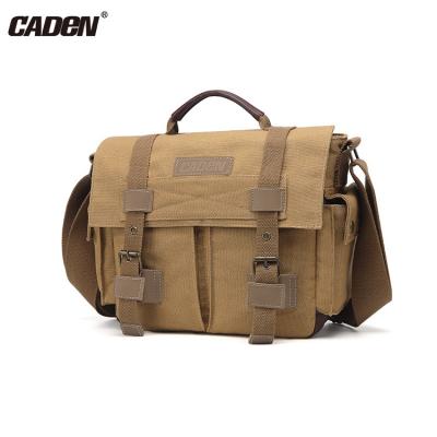 China CADeN F-3 Outdoor Shockproof Canvas Waterproof Shoulder Cross - Body Messenger Large DSLR Video Camera Bag For Men 27*12*22cm for sale