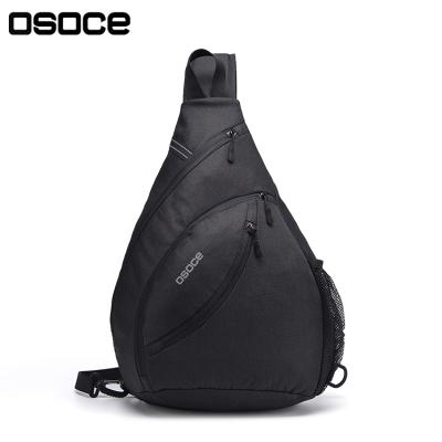 China Factory Wholesale Low MOQ Polyester OSOCE B11 Fashion Outside Sling Custom Large Capacity Sports Trunk Cross Body Shoulder Bag For Men for sale