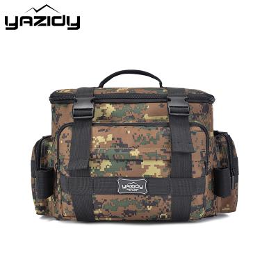 China Yazidy A10 Lightweight Camouflage Purpose Outdoor Custom PESCA Fishing Tackle Gear Multi Tools Line Rod Case Boxes Storage Shoulder Bags for sale