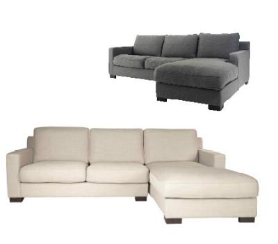 China Fabric modern living room sofa,chaise S-2336-1 for sale