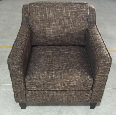 China Hotel wooden  fabric upholstery lounge chair ,single sofa LC-0017 for sale