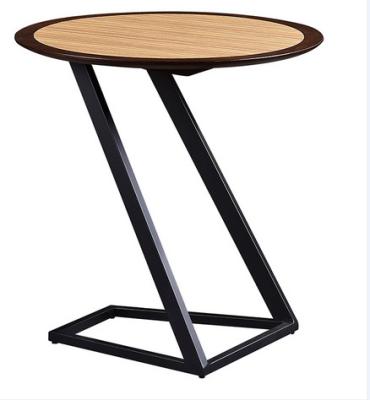 China wooden side table/end table with metal base,casegoods , hotel furniture,TA-0054 for sale