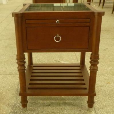 China Stone top wooden night stand /bed side table,hospitality casegoods,hotel furniture NT-0082 for sale