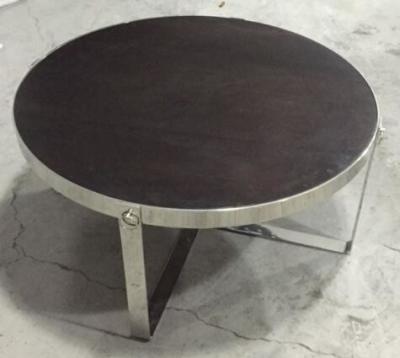 China solid wood top stainless steel metal coffee table/side table/side table for hotel furniture TA-0078 for sale