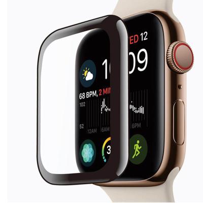 China Protect Watch Screen 3D Curved Tempered Glass Screen Protector For Apple Watch Series 7 Se 6 5 44mm 42mm 41mm 40mm 38mm Size 45mm for sale