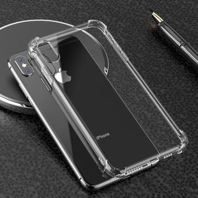 China Wholesale Crystal Clear Transparent TPU Shockproof Mobile Covers Cell Phone Case For iPhone 11 12 13 Mini Pro Max for sale