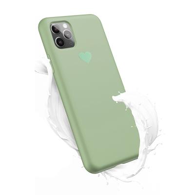 China Shock Resistant Case with Heart Print on Uniq Design Silicone Back Cover for iPhone 12 11 10 XS max PRO for sale