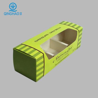 China Recyclable Paper Grids Packaging Luxury Food Grade Chocolate Boxes Empty Boxchocolate Custom Wholesale Packaging Clear Window Chocolates Box for sale