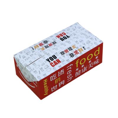 China Disposable Take Out Food Boxes French Fries Fried Chicken Nuggets Carton Food Packaging Paper Box for sale