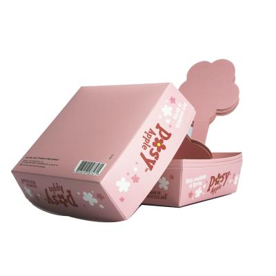 China Disposable Custom Tray Pink Food Boat Egg Pizza Hot Dog Cake Dish Paper Baking Rolling Kraft Paperboard Serving Trays for sale